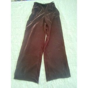 J. Crew Brown velvet wide leg pants